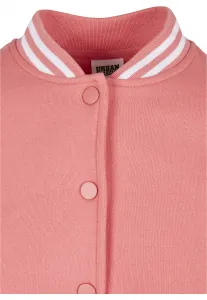 Women's inset jacket College Sweat Jacket light pink/white sand