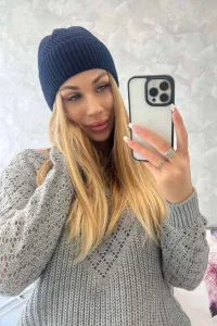 Kesi Čiapka tenká Oliwia K252 námornícka modrá