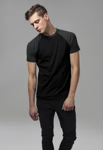 Raglan contrasting t-shirt blk/cha