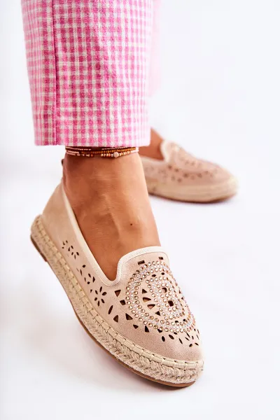 Dámske espardilky Kesi Beige