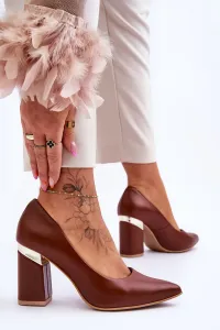 Boto Kožené čerpadlá lewski 3117 hnedá