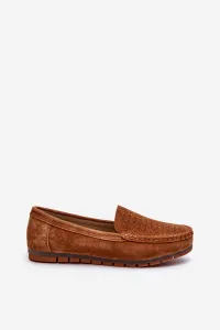 S. BARSKI Dámske semišové mokasíny Camel S.Barski LR755