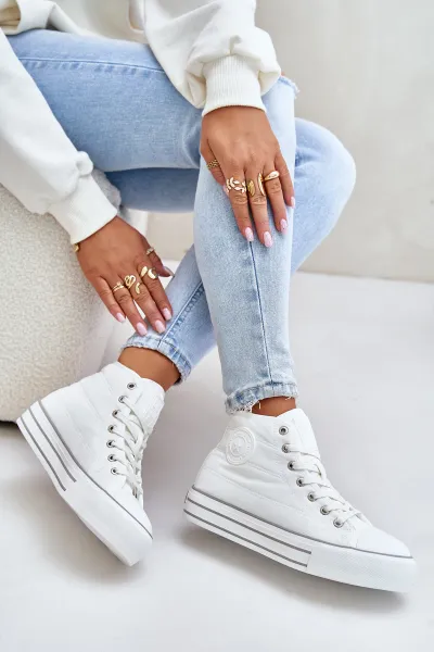 BIG STAR SHOES Zateplené dámske tenisky na platforme