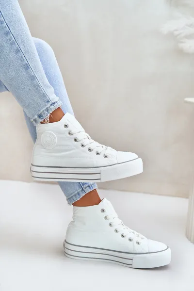 BIG STAR SHOES Zateplené dámske tenisky na platforme