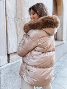 Dámska zimná bunda SPARKLE Farba camelová DSTREET
