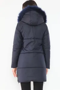 Z6668 DEWBERRY WOMEN'S COAT-NAVY BLUE