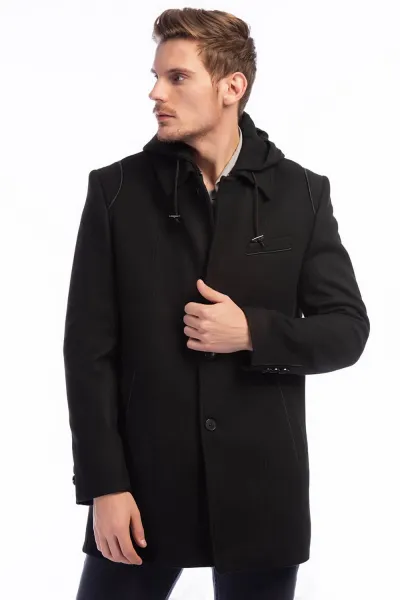 PLT8335 DEWBERRY MEN'S COAT-BLACK