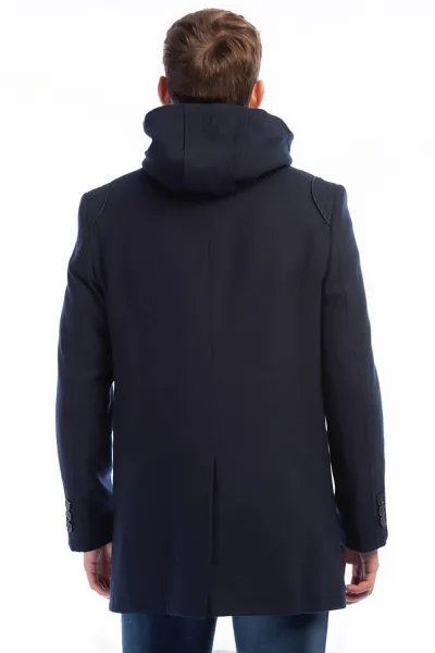 PLT8335 DEWBERRY MEN'S COAT-NAVY BLUE