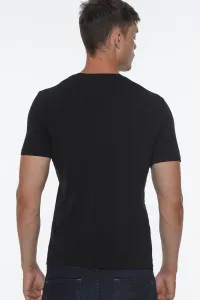 T8568 DEWBERRY V-NECK MEN'S T-SHIRT-BLACK