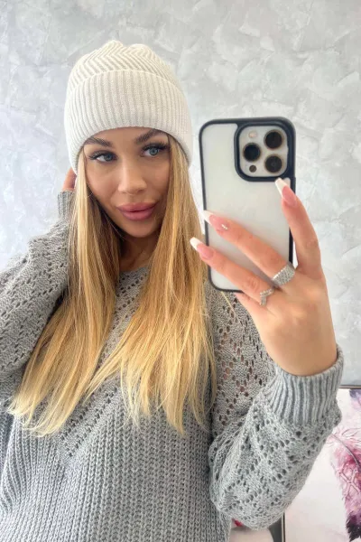 Kesi Čiapka tenká Oliwia K252 biely