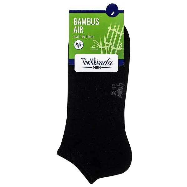 Bellinda 
BAMBUS AIR IN-SHOE SOCKS - Krátke pánske bambusové ponožky - čierna