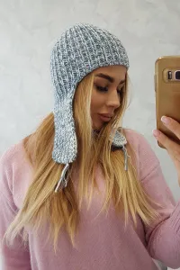Kesi Dámska čiapka s dlhými ušami Jana K314 modrá