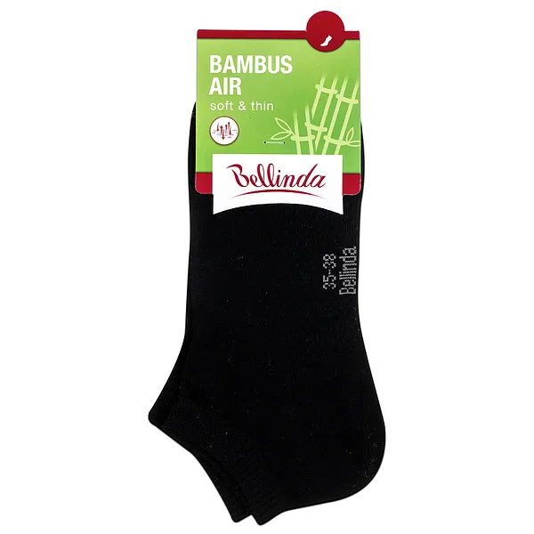 Bellinda 
BAMBUS AIR LADIES IN-SHOE SOCKS - Krátke dámske bambusové ponožky - čierna