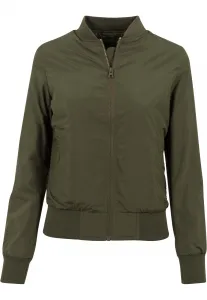Dámska ľahká bomber bunda - tmavá olivová