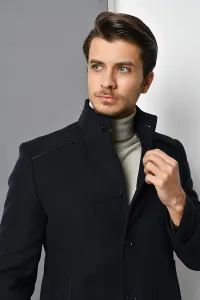 PLT8391 DEWBERRY MEN'S COAT-NAVY BLUE