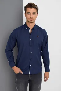 G674 DEWBERRY MEN'S SHIRT-NAVY BLUE