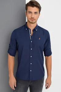 G674 DEWBERRY MEN'S SHIRT-NAVY BLUE
