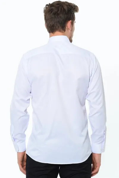 G676 DEWBERRY MEN'S SHIRT-WHITE