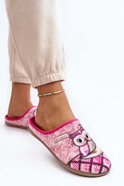 Domáce flip -flops Owl inblu