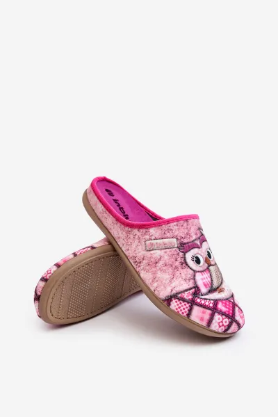 Domáce flip -flops Owl inblu