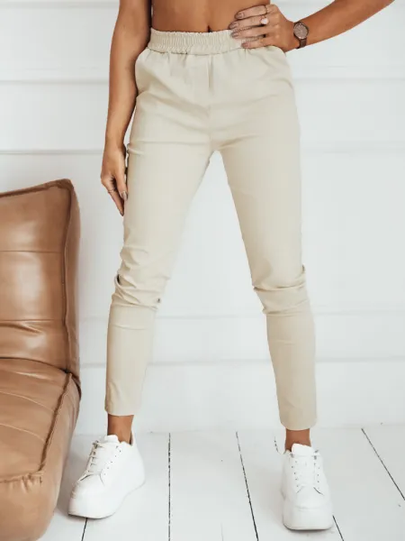 Dámske nohavice casual MADELINE Farba béžová DSTREET