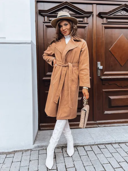 Dámska prechodný kabát NANCY Farba camelová DSTREET