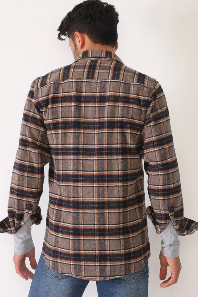G695 DEWBERRY MEN'S SHIRT-BROWN