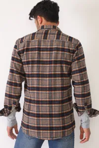 G695 DEWBERRY MEN'S SHIRT-BROWN