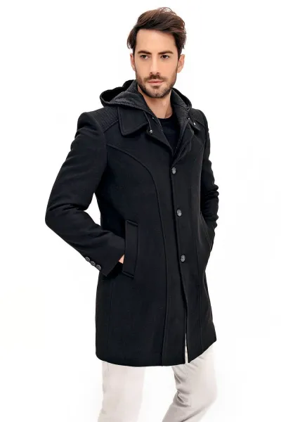 PLT8366 DEWBERRY MEN'S COAT-BLACK
