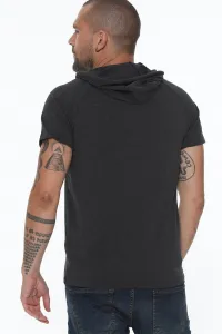 T8570 DEWBERRY HOODED MEN'S T-SHIRT-ANTHRACITE