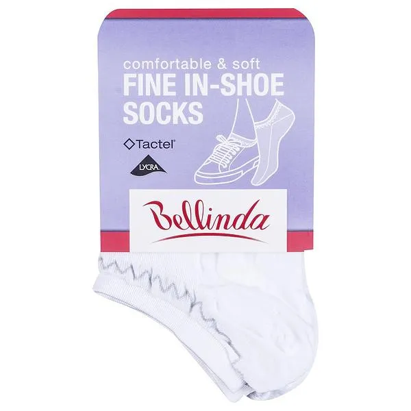 Bellinda 
FINE IN-SHOE SOCKS - Dámske nízke ponožky - biela