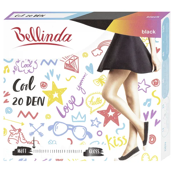 Bellinda 
COOL 20 DEN - Módne pančuchové nohavice - čierna