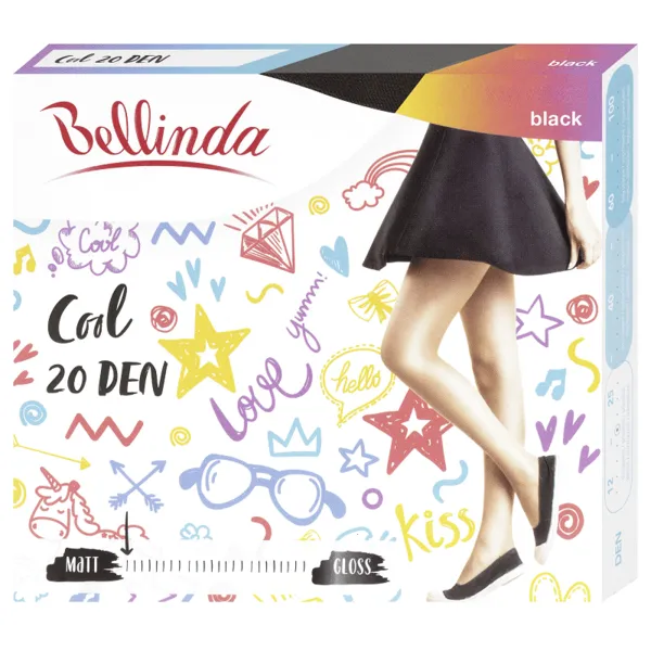 Bellinda 
COOL 20 DEN - Módne pančuchové nohavice - čierna