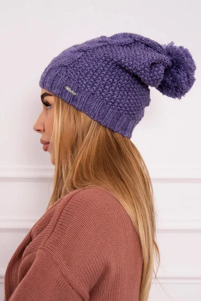 Kesi Čapica s fleece Karolina K243 fialový