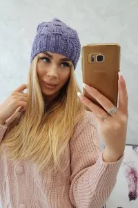 Kesi Čapica s fleece Karolina K243 fialový
