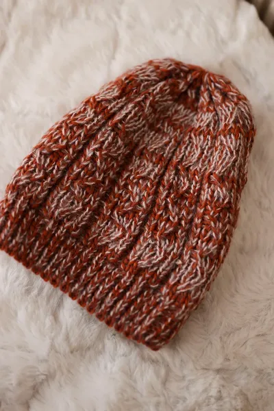 Kesi Čapica s fleece Melisa K241 ruda