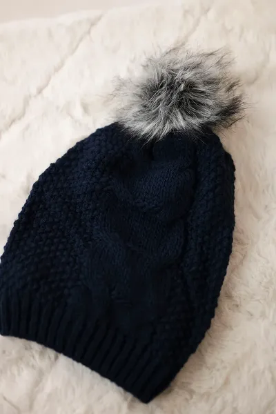 Kesi Čapica s fleece Sandra K210 námornícka modrá