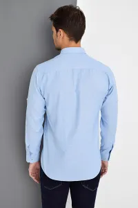G674 DEWBERRY MEN'S SHIRT-LIGHT BLUE