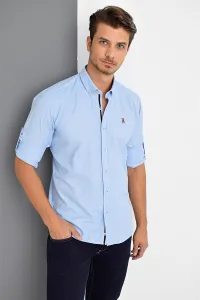 G674 DEWBERRY MEN'S SHIRT-LIGHT BLUE