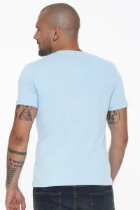 T8569 DEWBERRY BICYCLE COLLAR MEN'S T-SHIRT-BLUE