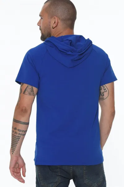 T8570 DEWBERRY HOODED MEN'S T-SHIRT-SAKS