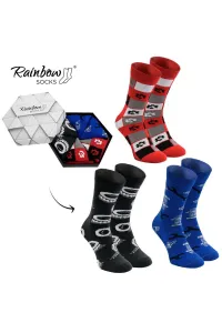 ZOOKSY/RAINBOW SOCKS Dúhové ponožky ponožky pre 3 páry Automotive ventilátor