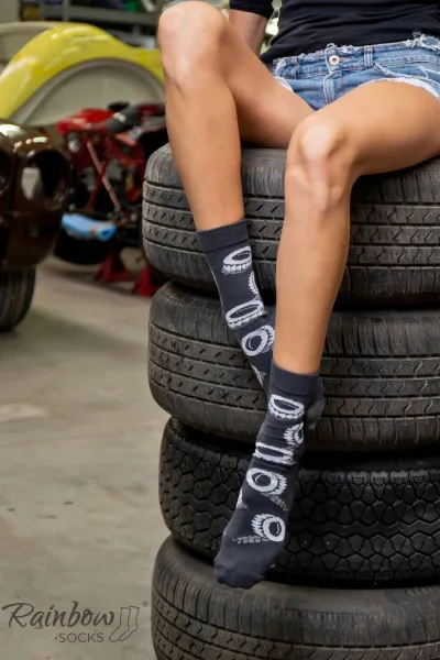 ZOOKSY/RAINBOW SOCKS Dúhové ponožky ponožky pre 3 páry Automotive ventilátor