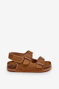 Boto Detské sandále na korkovej platforme so suchým zipsom Camel Rorria
