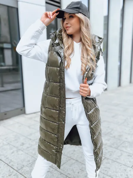 Dámska prešívaná vesta GANTINI Farba zelená DSTREET