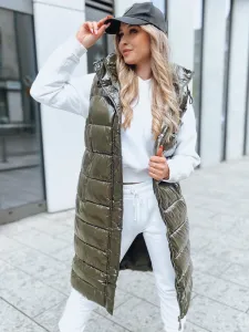 Dámska prešívaná vesta GANTINI Farba zelená DSTREET