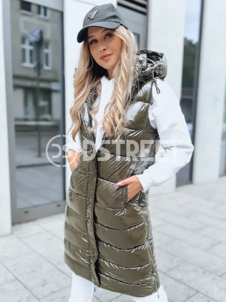 Dámska prešívaná vesta GANTINI Farba zelená DSTREET