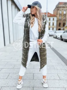 Dámska prešívaná vesta GANTINI Farba zelená DSTREET