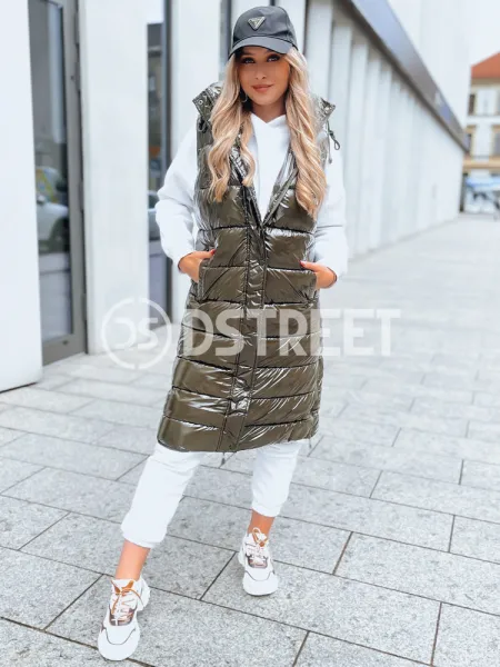 Dámska prešívaná vesta GANTINI Farba zelená DSTREET