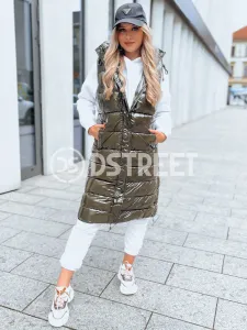 Dámska prešívaná vesta GANTINI Farba zelená DSTREET
